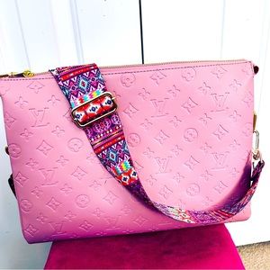 Brand New Authentic LV pink leather with gold hardware/ Aztec strap❤️⭐️